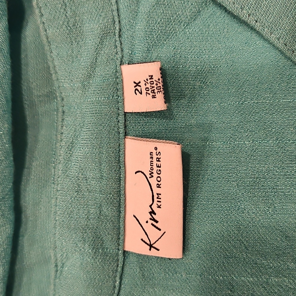 Kim Rogers - Women's Blue Button-Up Top - Picture 7 of 7